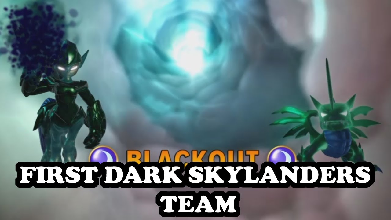 Skylanders Imaginators - Knight Mare & Blackout GAMEPLAY - FIRST DARK SKYLANDERS TEAM