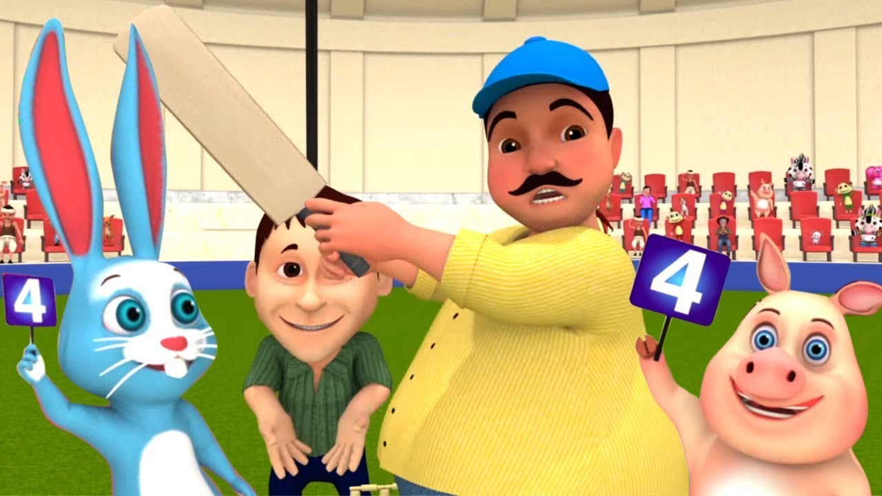 Lalaji Ne Cricket Khela | लालाजी ने क्रिकेट खेला | Hindi Bal Kavita | Lalaji Hindi Rhymes | Balgeet