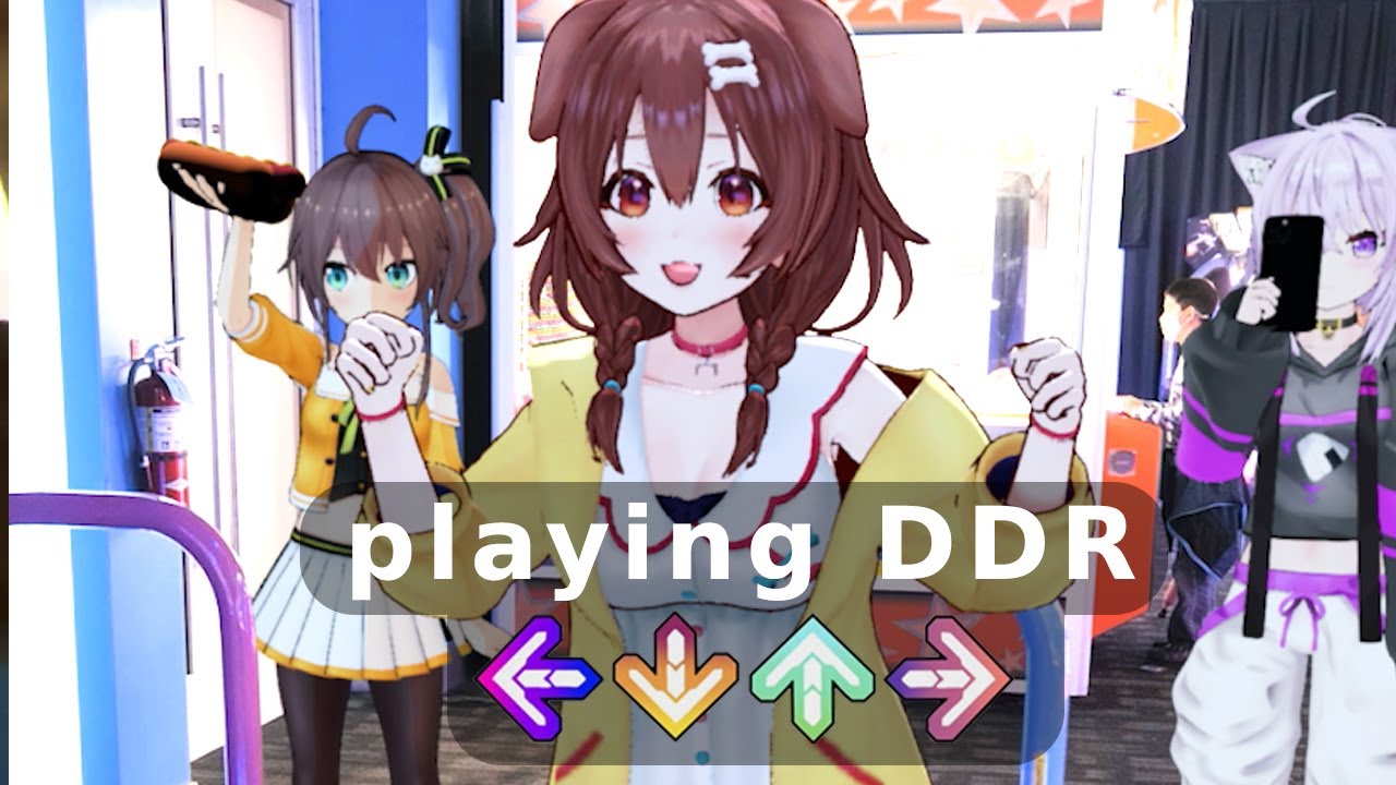 Korone Plays DDR at the Arcade | Inugami Korone 「Hololive IRL」
