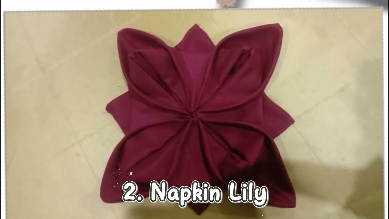 Tugas Napkin Folding (Verissa Wahyudiana 11 APH 2/28)