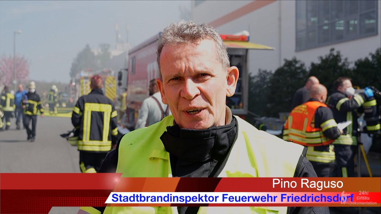 Feuer in Lederfabrik ( Friedrichsdorf )