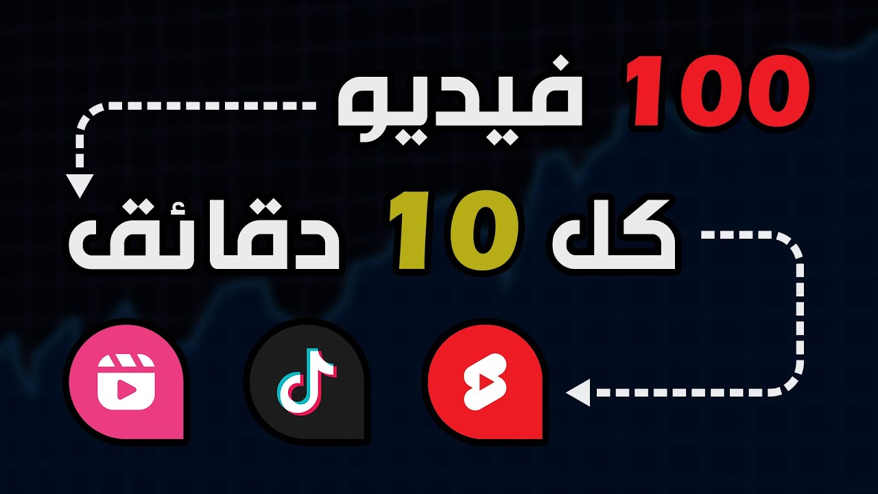 كيف صنعت 100 فيديو قصير في 10 دقائق وبدون ظهور؟ يوتيوب، تيك توك، انستغرام