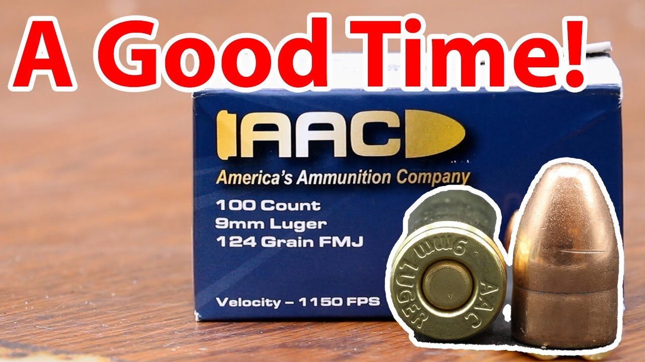 9mm, 124gr FMJ America's Ammunition Company (AAC)
