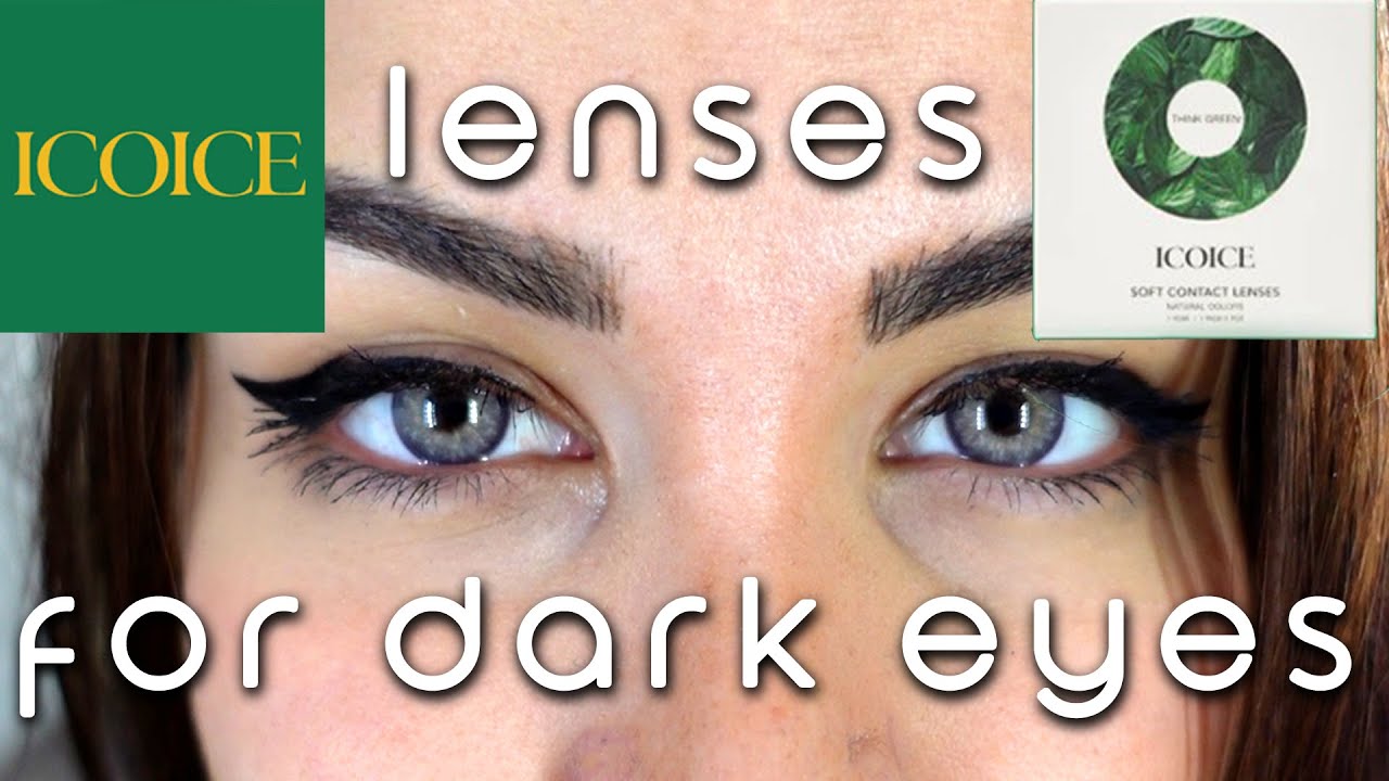 YOU NEED TO WATCH THIS ICOICE LENSES TRYON FOR DARK BROWN EYES  | STELLA KU