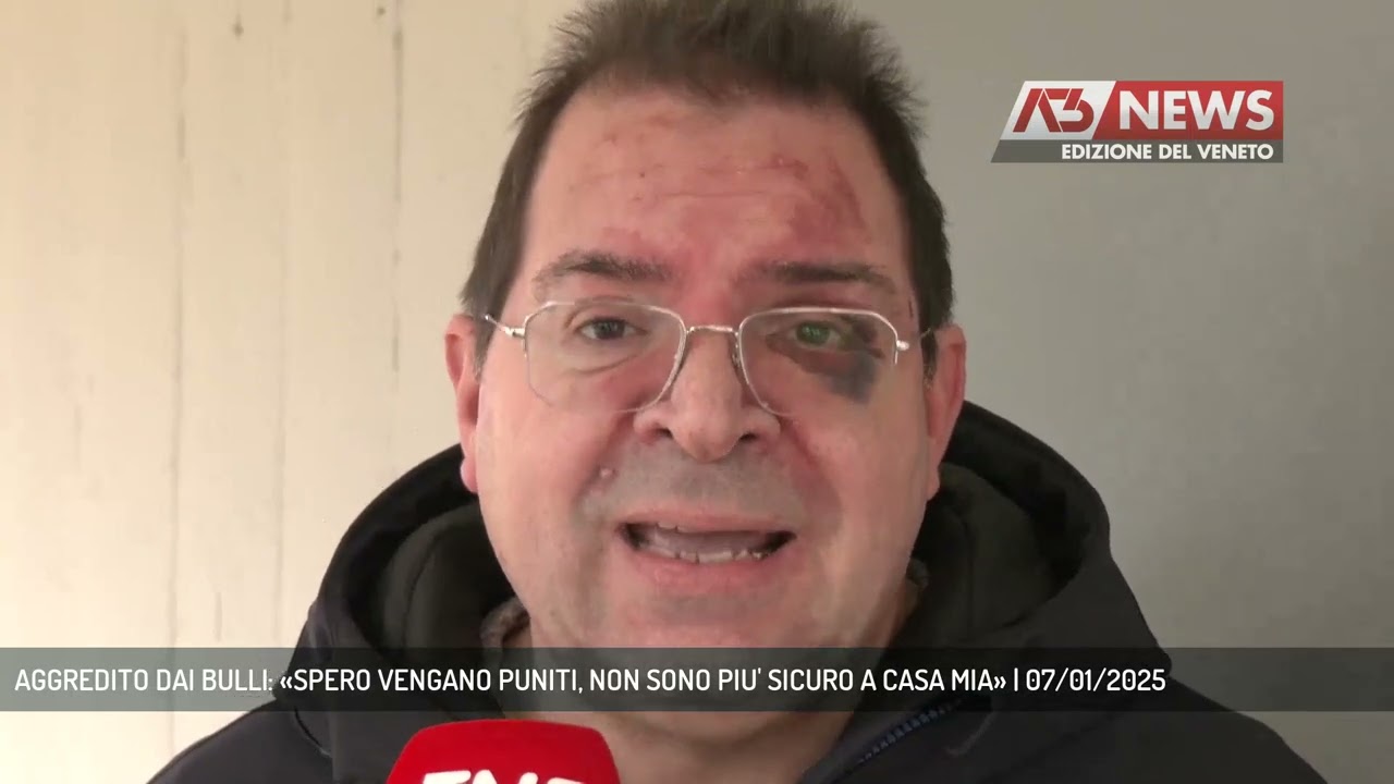 AGGREDITO DAI BULLI: «SPERO VENGANO PUNITI, NON SONO PIU' SICURO A CASA MIA» | 07/01/2025