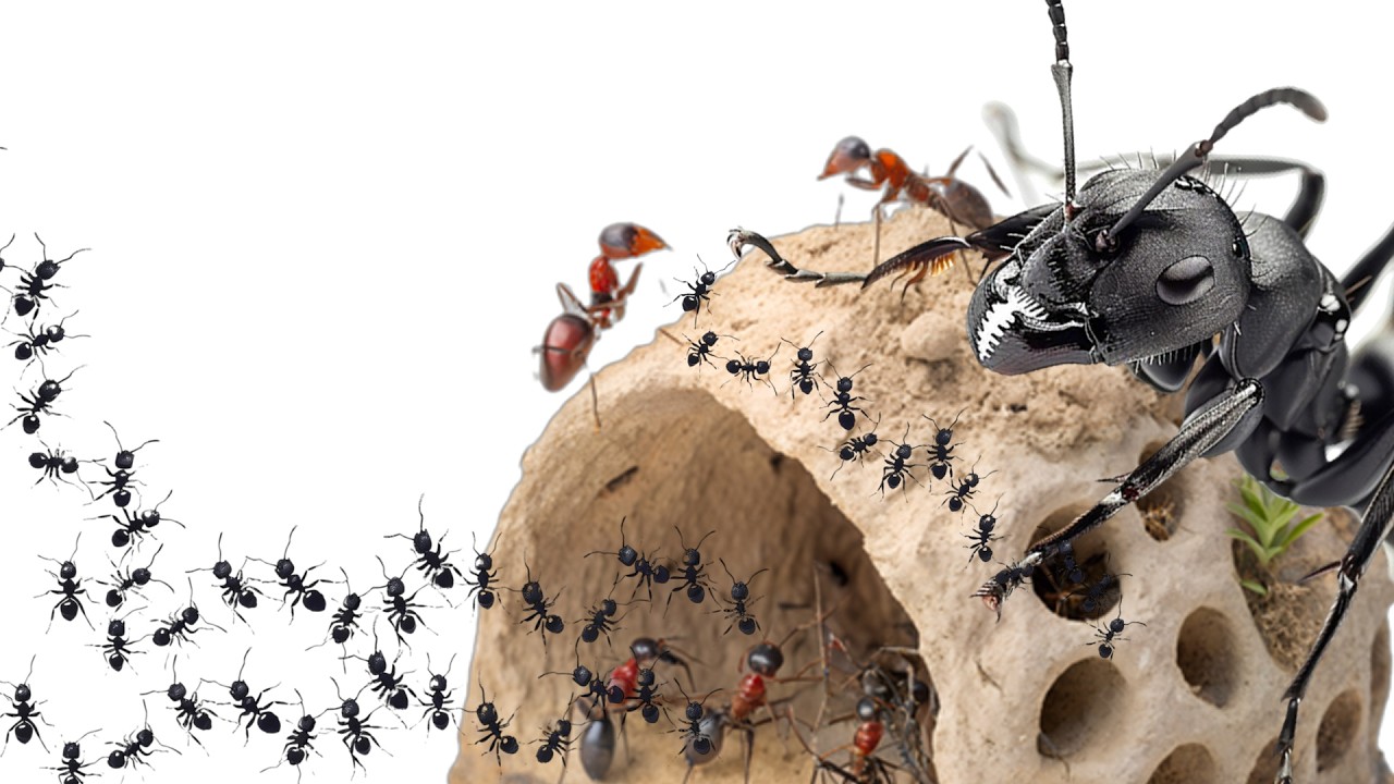 Ants are building a house | AntGreen