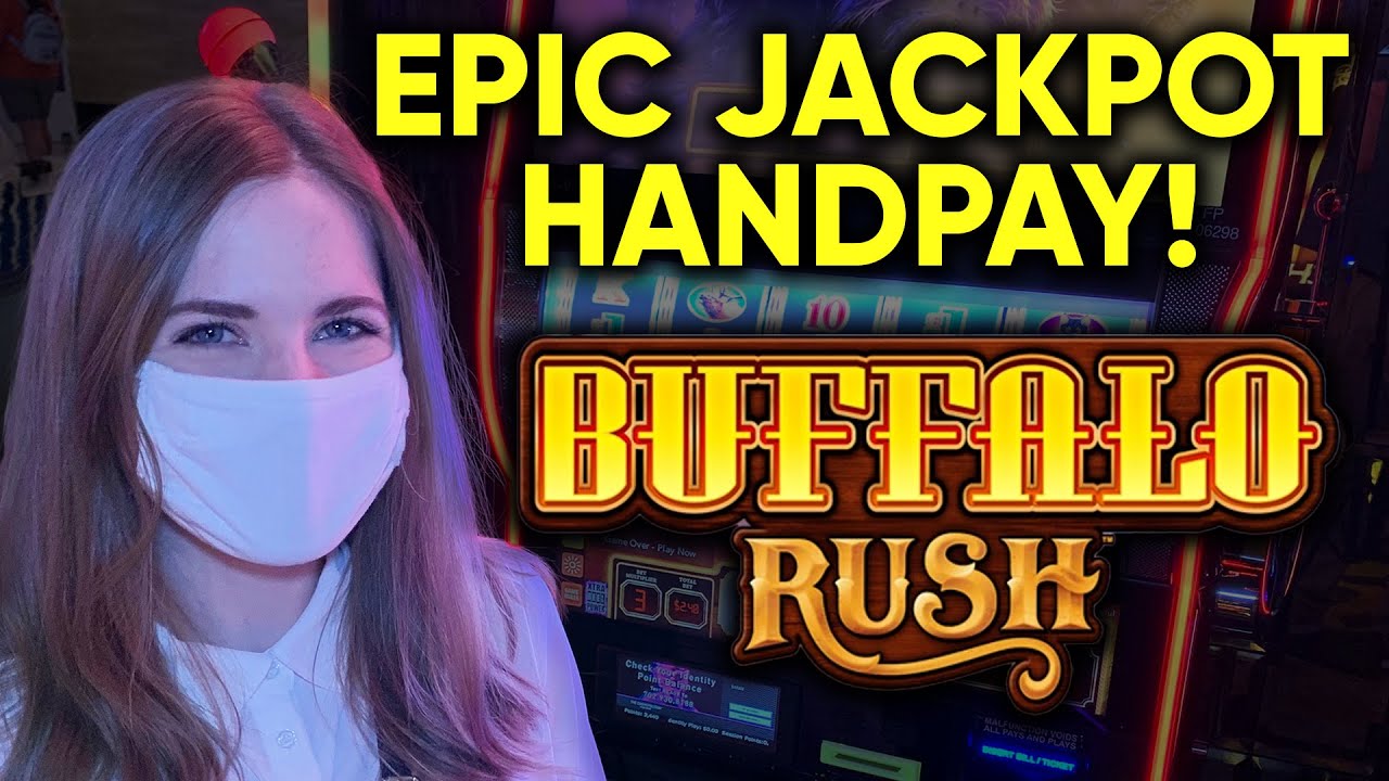 EPIC JACKPOT HANDPAY! First Time Playing Buffalo Rush! What An Awesome NEW Buffalo Slot Machine!!