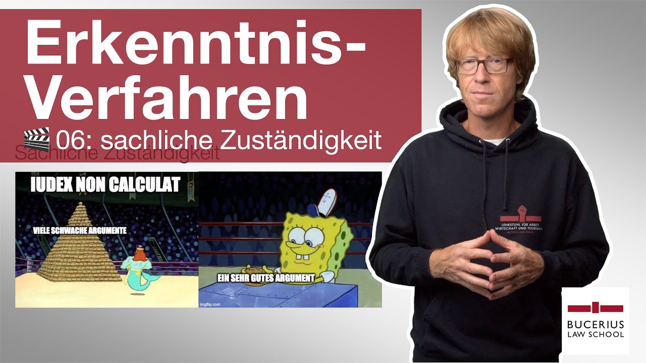 🟥 Sachliche Zust&auml;ndigkeit  | 🎬 06 | ZPO-Erkenntnisverfahren