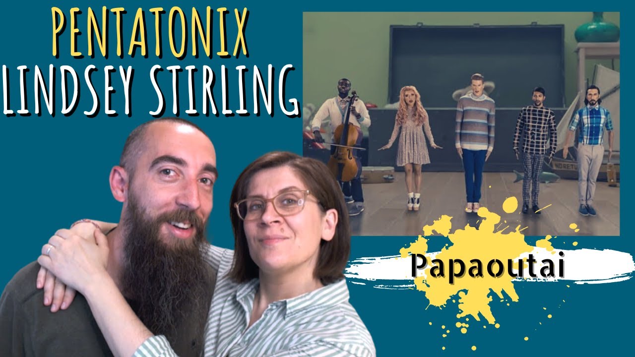 Pentatonix ft. Lindsey Stirling - Papaoutai (REACTION) with my wife