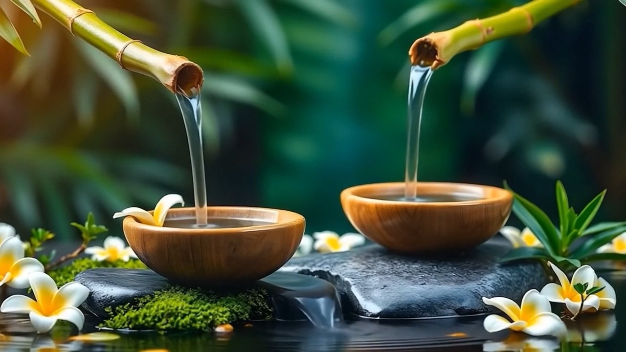 Tranquil Water Ambience & Beautiful Music 🎶 Relaxation, Focus and Deep Sleep