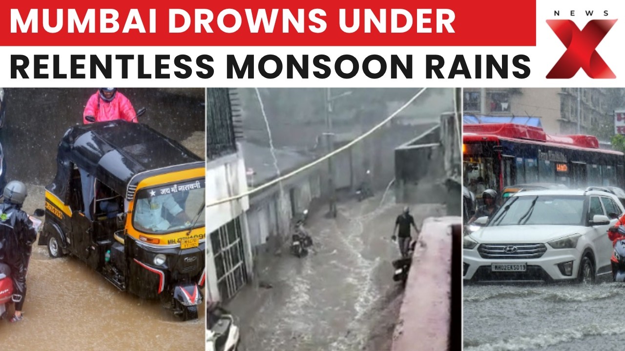 Mumbai Rains: Floodwaters Swamp Roads As City Battles Monsoon Deluge | Latest News | NewsX
