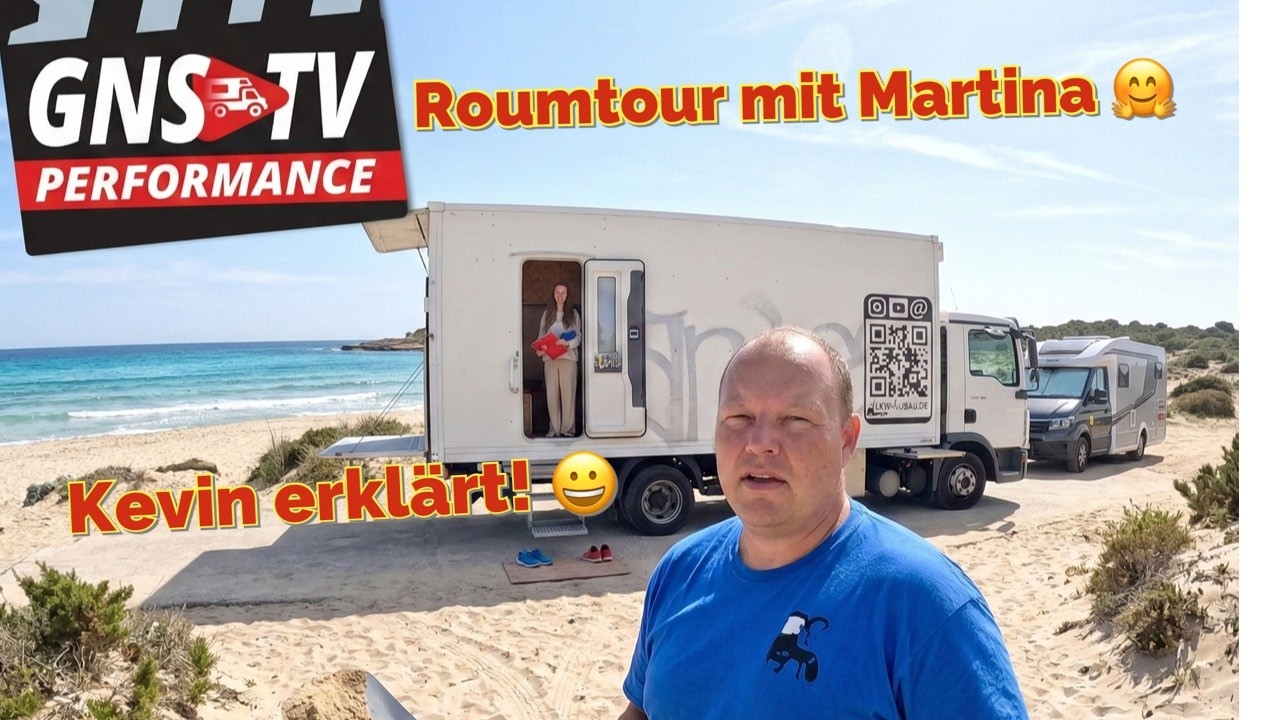 LKW Wohnmobil Roomtour: Martina und Kevin zeigen mir ihr Zuhause auf Rädern in Spanien 🇪🇸😁