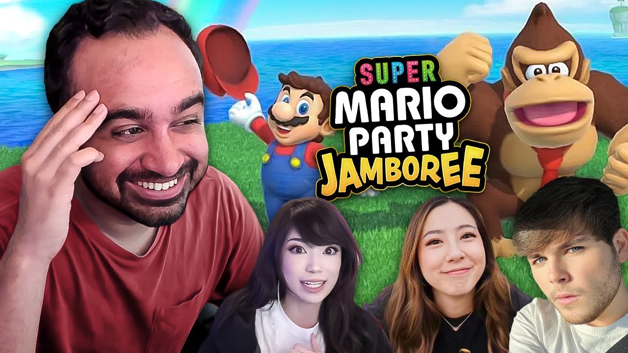 Squeex playing Mario Party with Connor, Fuslie, Emiru was sooo cozy