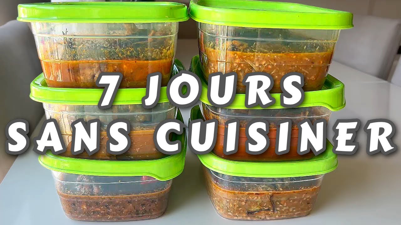 6 DIFFÉRENTES SAUCES pour la semaine.