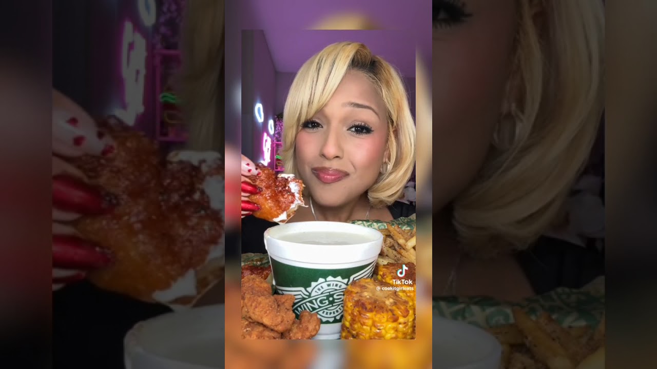 TIKTOK MUKBANGS COMPLIATION | Taco Belll, Wingstop & more 