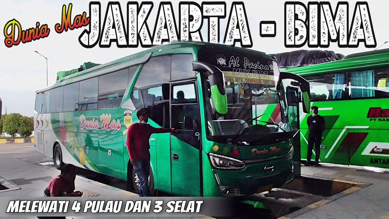 1756 KM | 54 JAM | Perjalanan 4 Hari 3 Malam ! Trip Bis Dunia Mas JAKARTA - BIMA Part 1