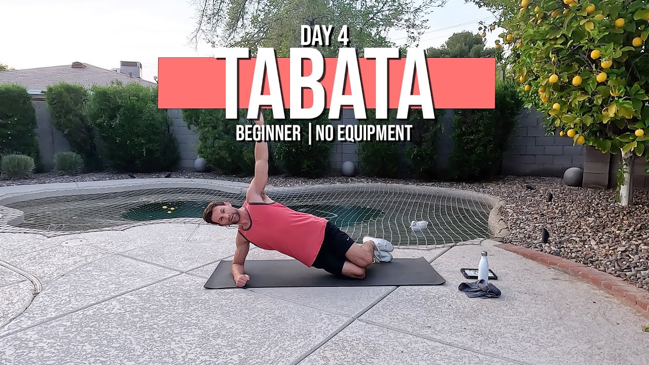 20 Minute Beginner Tabata FAT LOSS WORKOUT | No Equipment | Day 4