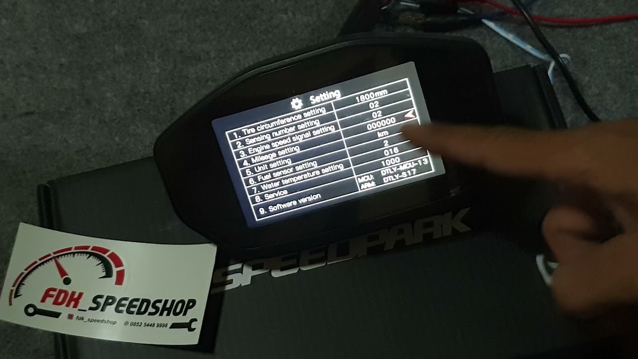 Cara seting speedometer speedpark ala ala ducati