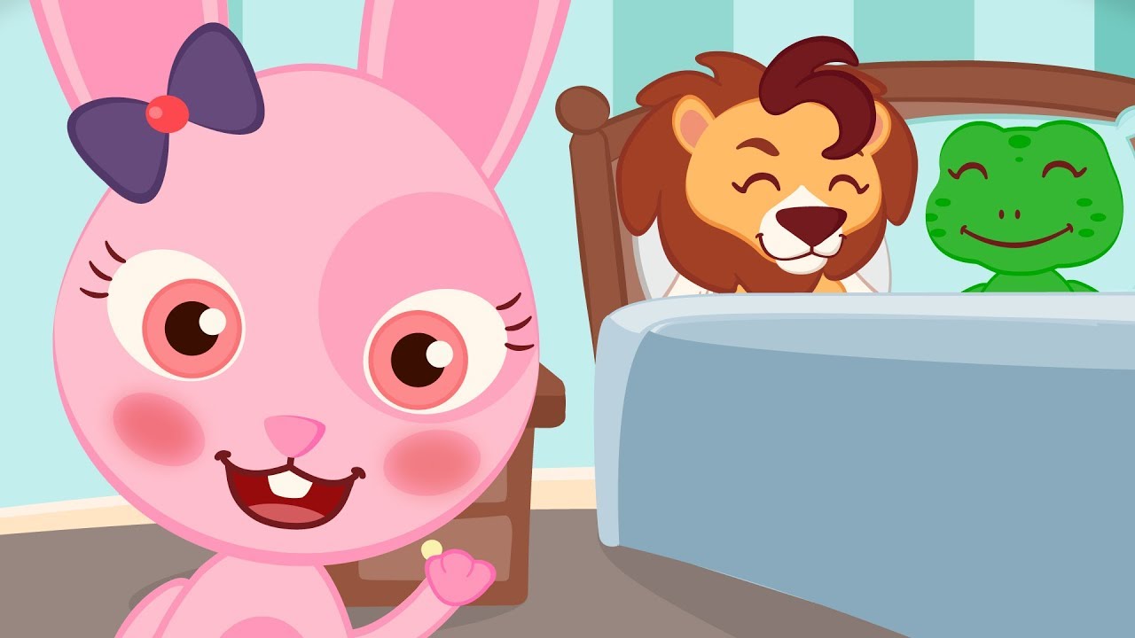 DIEZ EN LA CAMA ♫ Canciones Infantiles ♫ HD ☁️🦁☁️