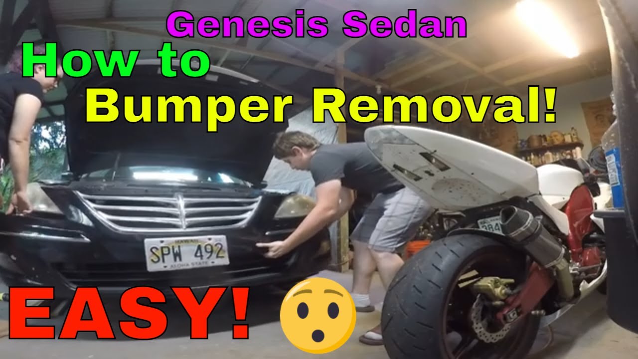 Снятие бампера Genesis Sedan (КАК)(ЛЕГКО!)