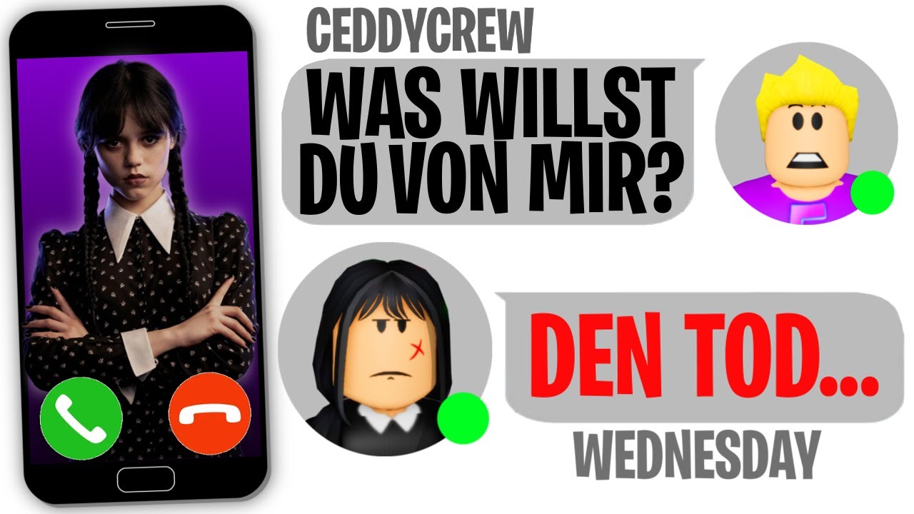 CHATTE NIEMALS mit WEDNESDAY um 3 UHR NACHTS! 😨 (Roblox Brookhaven 🏡RP | Story Deutsch)