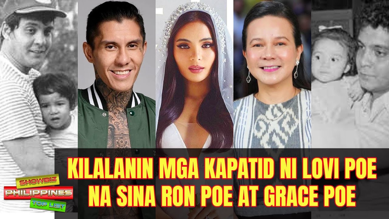 KILALANIN Mga Kapatid ni Lovi Poe na Anak ni FPJ na sina Ronian Poe at Grace Poe