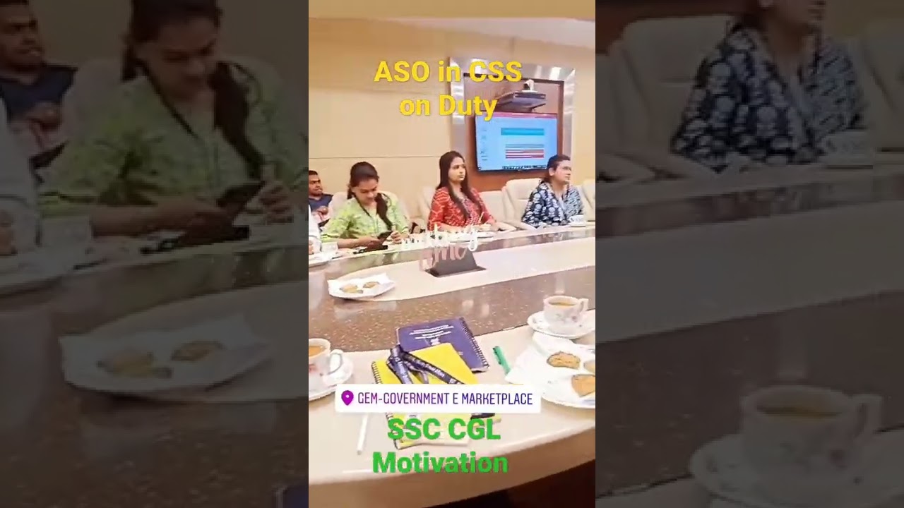ASO in CSS on duty || 🔥ssc cgl motivation || assistant Section Officer