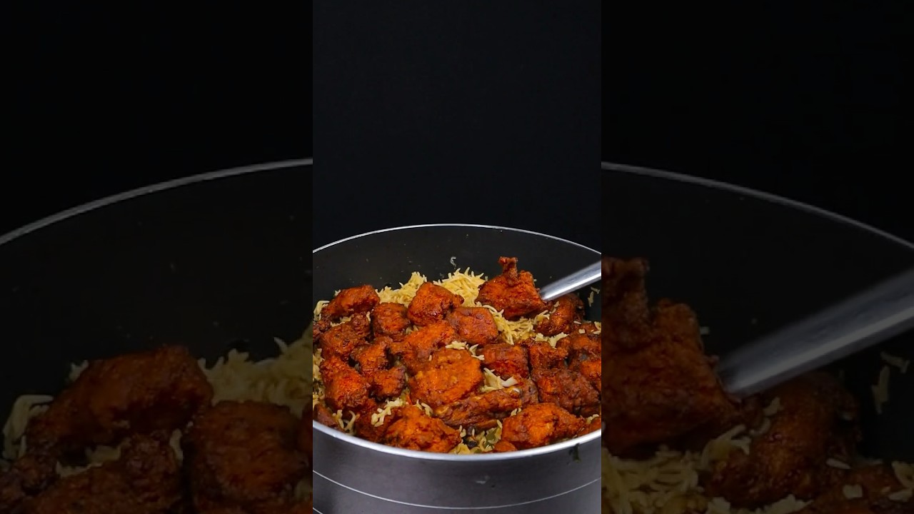Chicken 65 Biryani I Daawat Biryani #shorts #recipe #trending #food #rice #biryani #chicken #ASMR