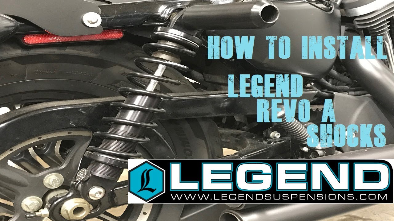 How to Install Legend Revo A shocks on a Harley Davidson Sportster with Bung King shock sliders