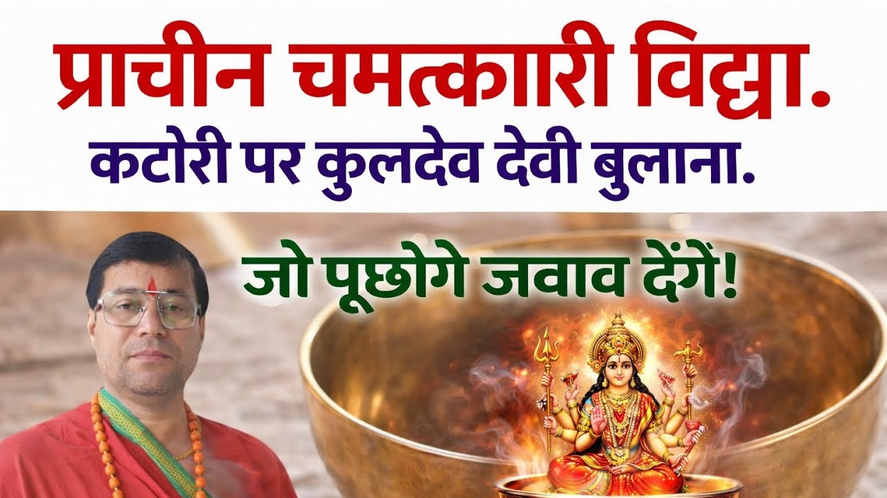 अति प्राचीन विद्या: कटोरी पर कुलदेव देवी देवता का आवाहन//देंगे सारे प्रश्न का उत्तर// गजब की विद्या।