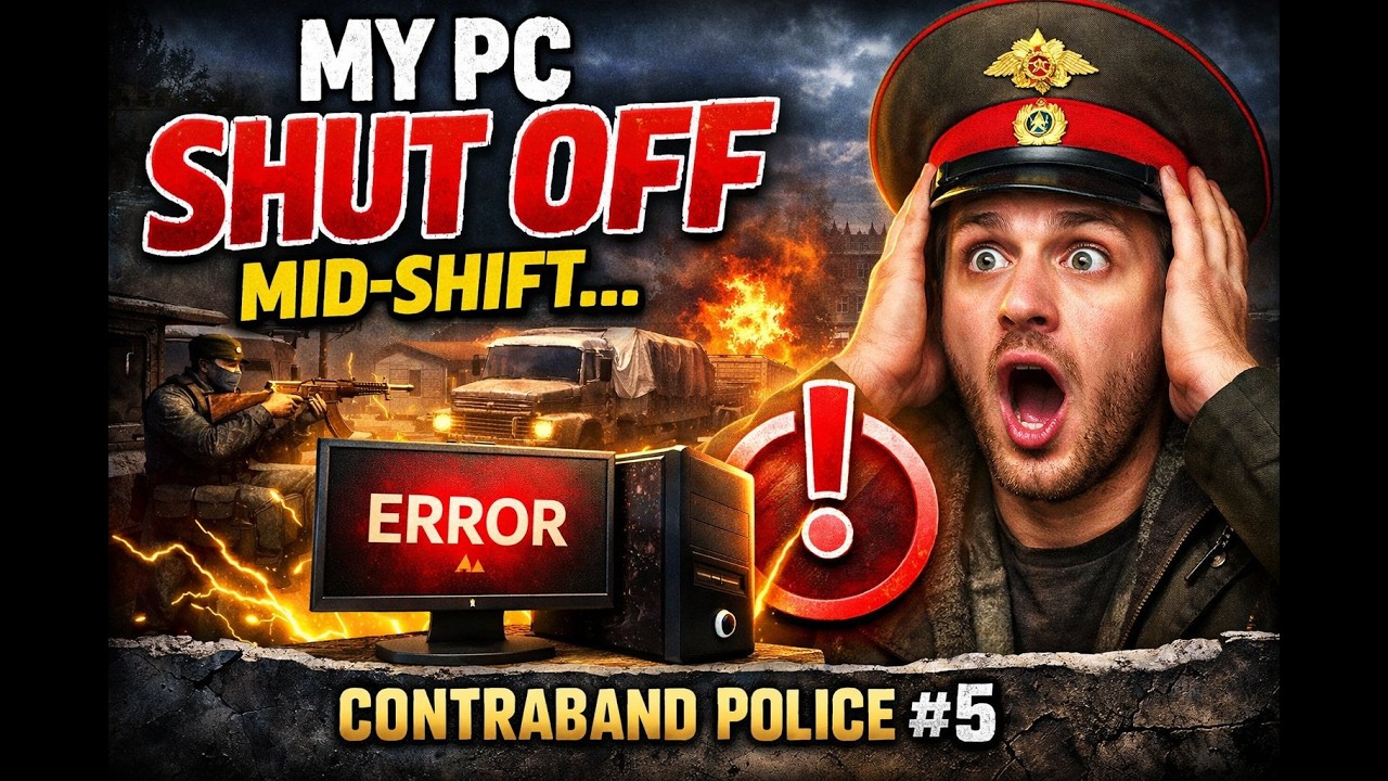 My PC SHUT OFF Mid-Shift… | Contraband Police #5