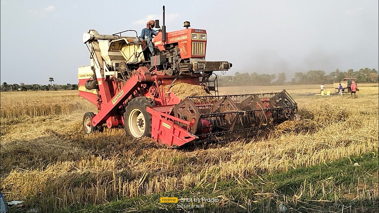 Swaraj 855 Fe harvester | tractor  video|| Harvester tractor