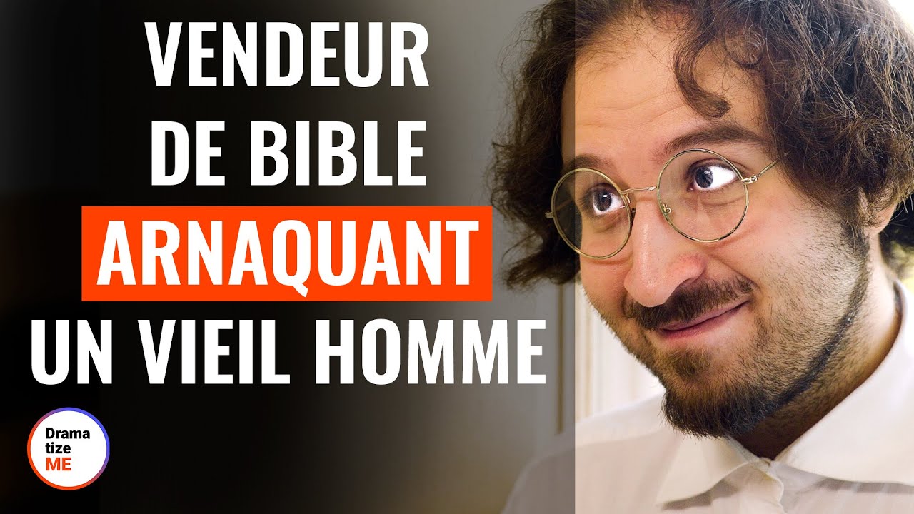Vendeur De Bible Arnaquant Un Vieil Homme