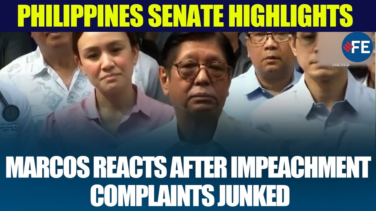 Marcos Breaks Silence After Impeachment Complaints Thrown Out
