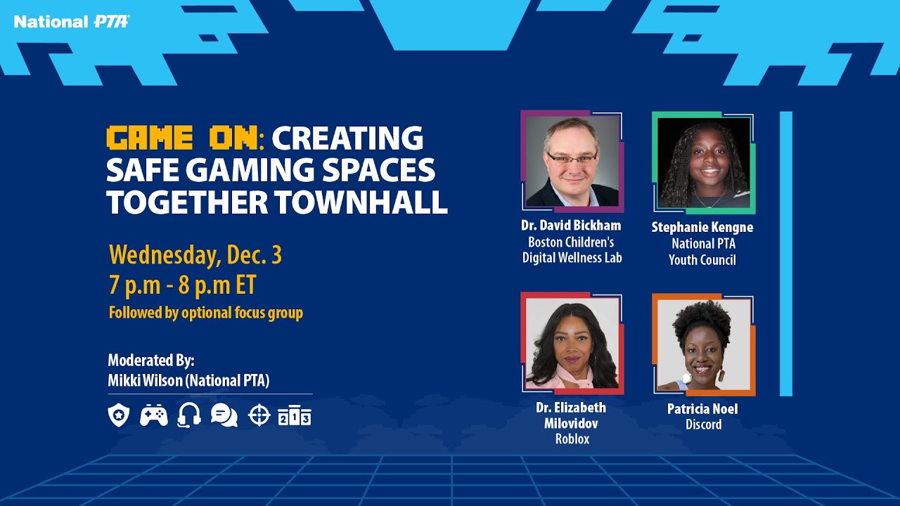 Game On: Creating Safe Gaming Spaces Together Townhall