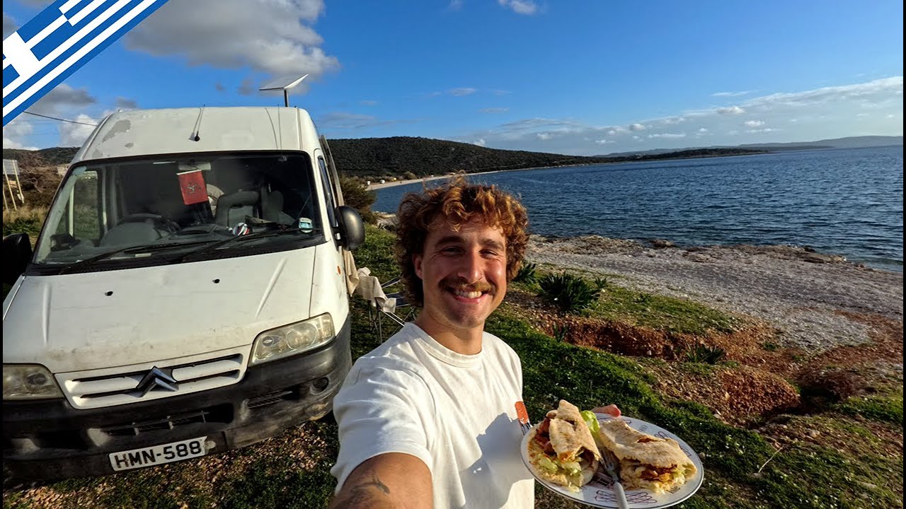 Vanlife at an Abandoned Hotel | Solo Vanlife in Greece