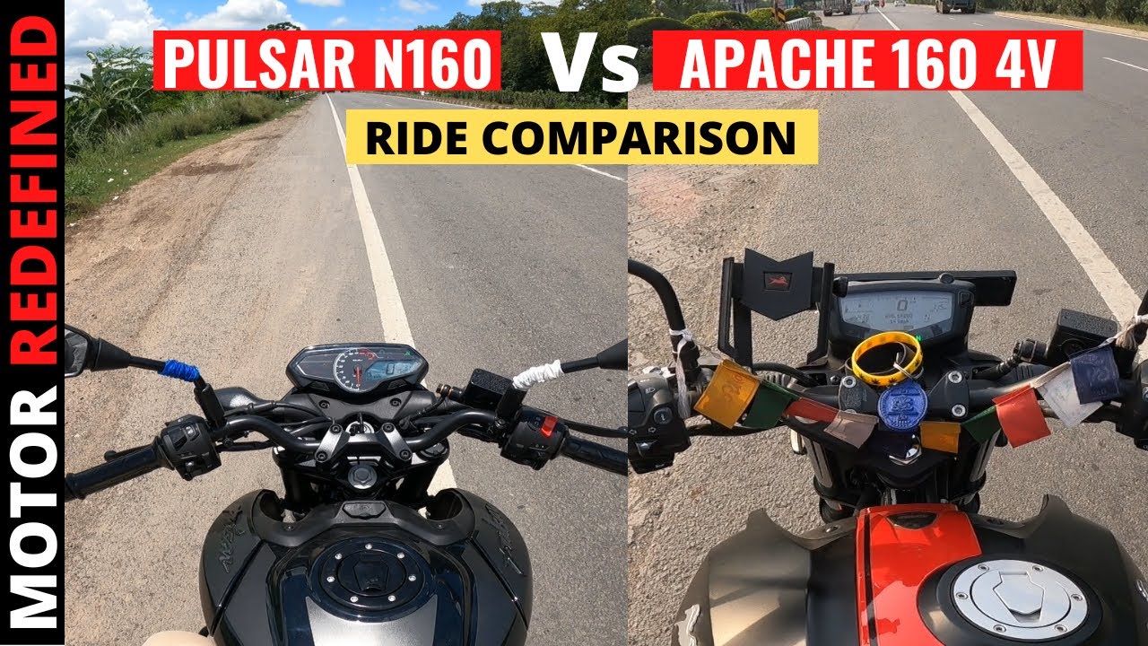 Finally Bajaj Pulsar N160 Vs TVS Apache RTR 160 4V Ride Comparison | Best Kaun Hai?