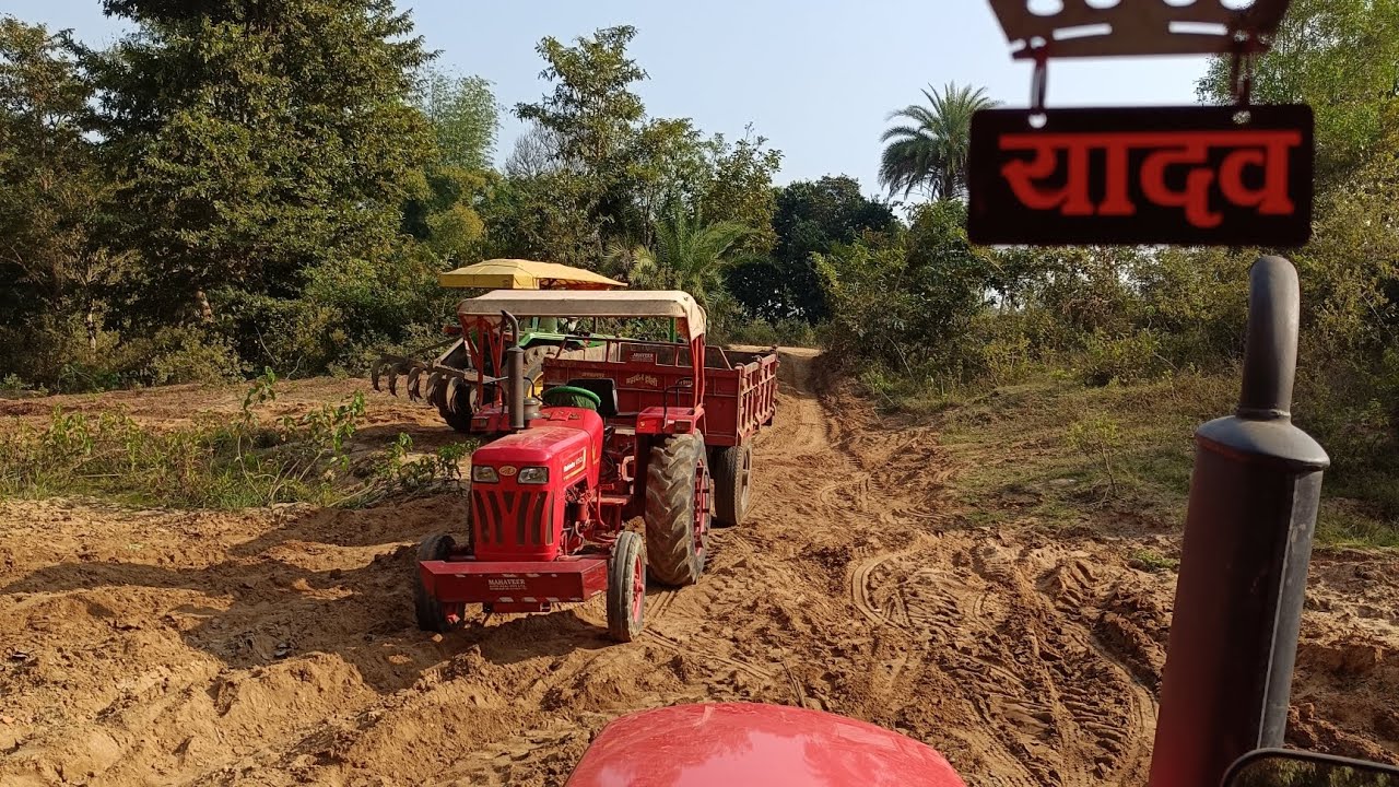 Nadi me pura Mahindra tractor Man hai dikh raha tha or koi tractor 🚜🚜 nai ta