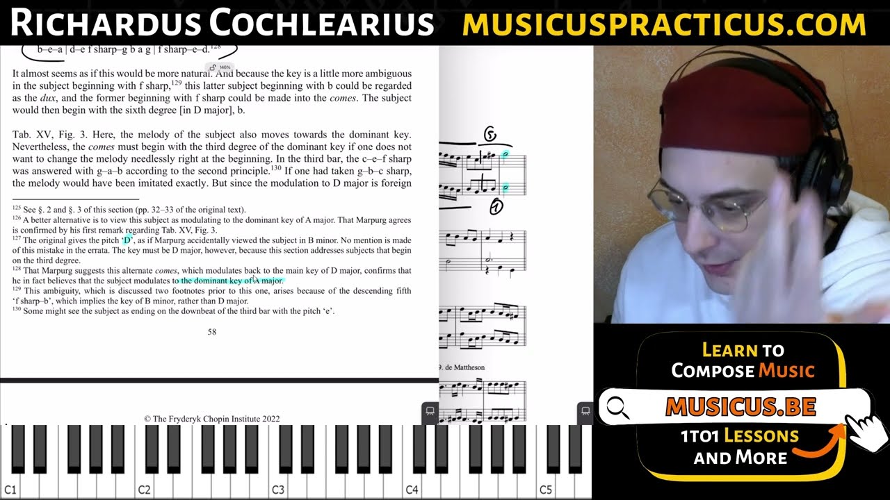 🎹 Marpurg - Treatise on the Fugue - Subjects Starting on the 3rd Degree - #21