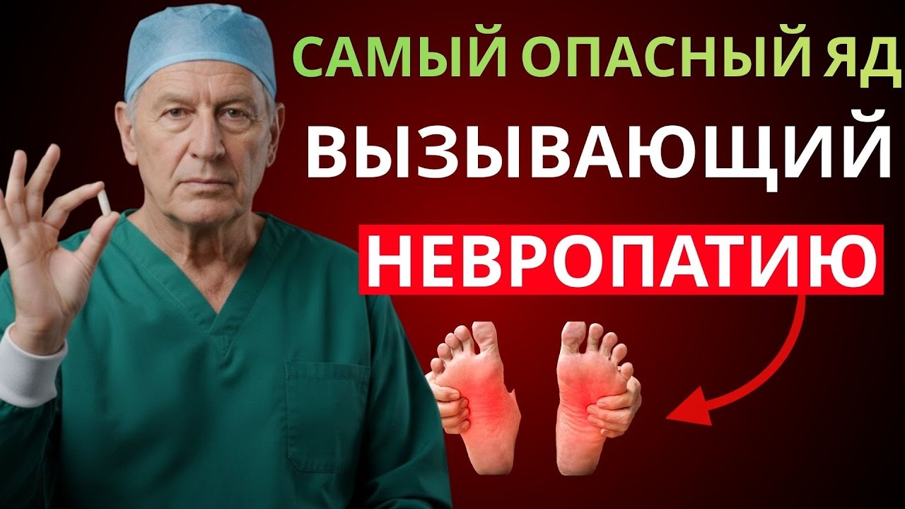Врачи раскрывают самый опасный яд, разрушающий нервы и вызывающий невропатию
