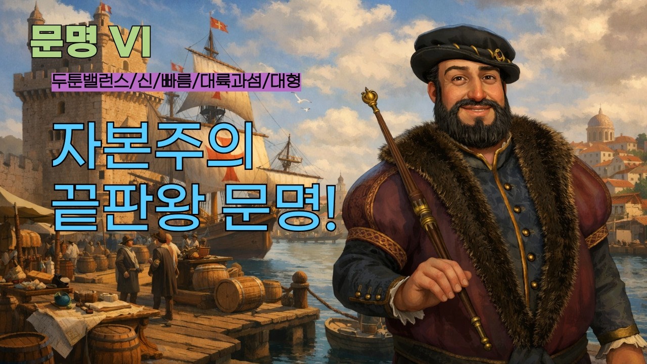 [문명 VI] 교역로 30개 굴려보자~ (포르투갈/주앙 3세)