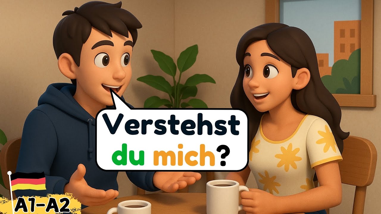 Немецкий для начинающих: Ты понимаешь этот разговор? 😲 (A1-A2)