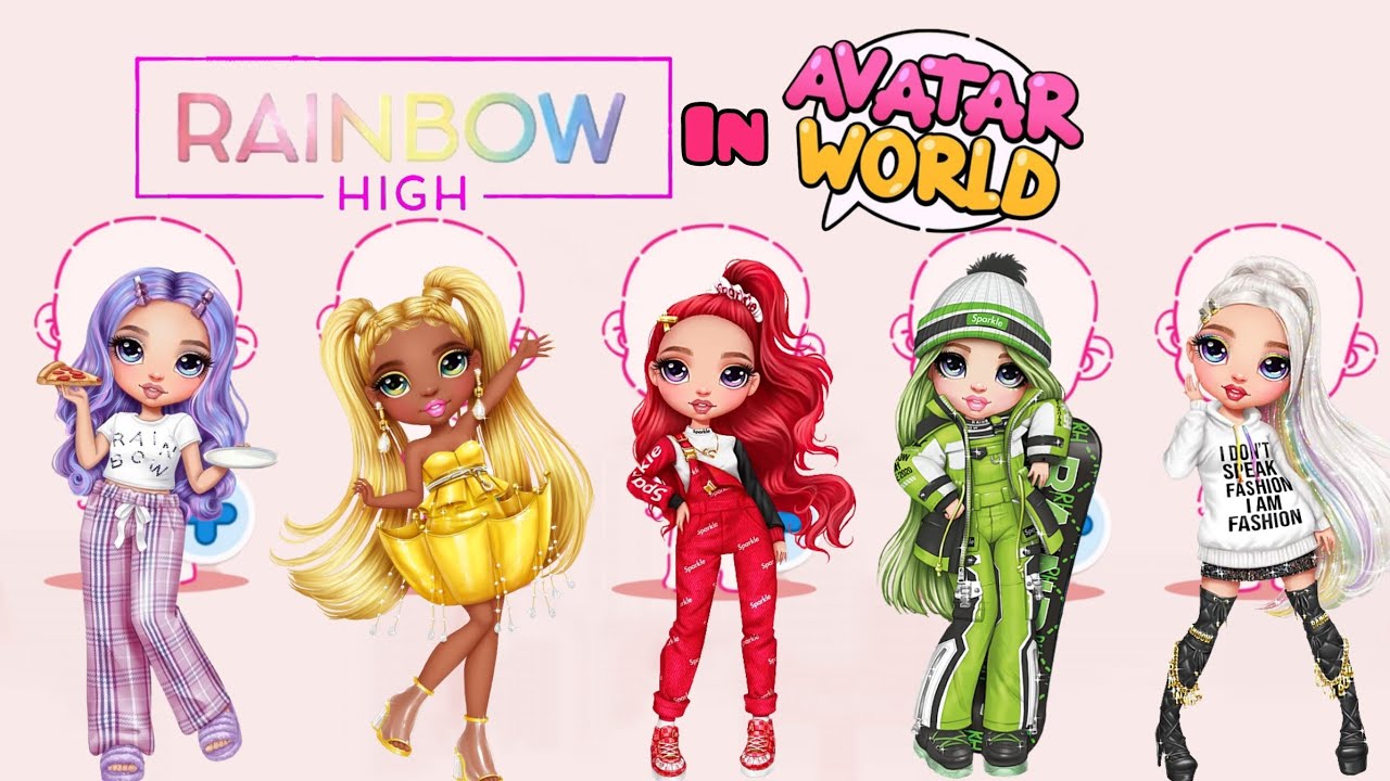 How To Make Rainbow High 🌈👠⚡ in Avatar World!!! #avatarworld #rainbowhigh #video