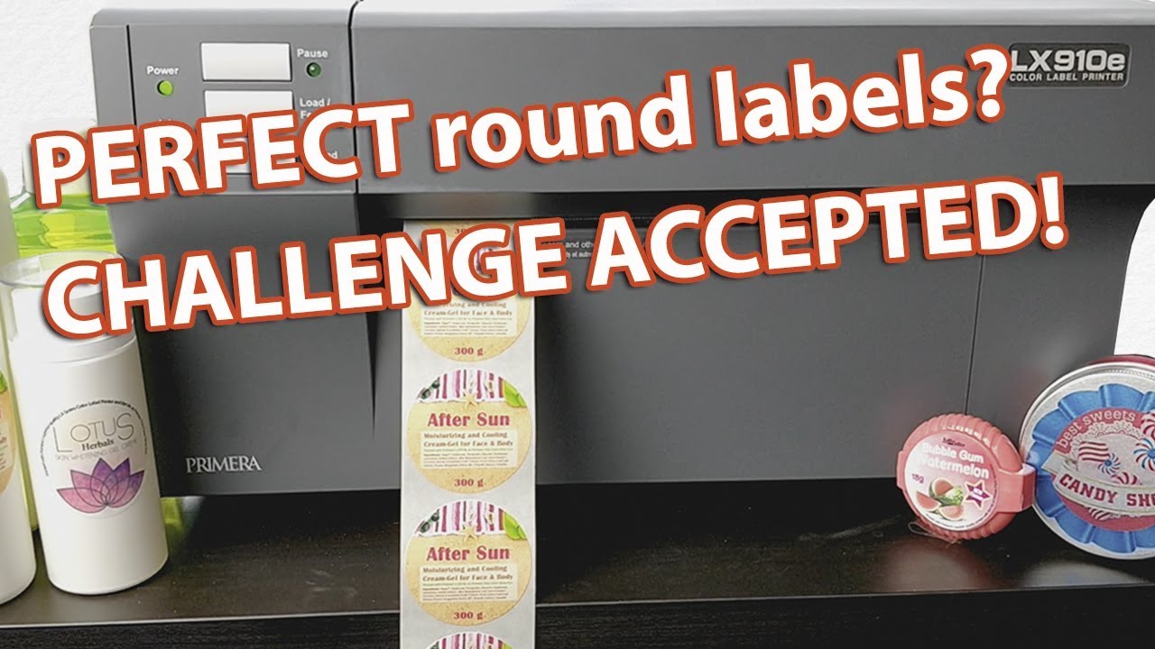 Print PERFECT round labels - with LX910e Color Label Printer