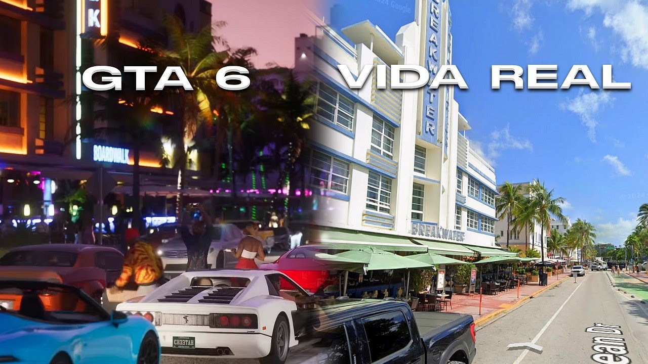 MIAMI NA VIDA REAL É LUGARES DE GTA 6