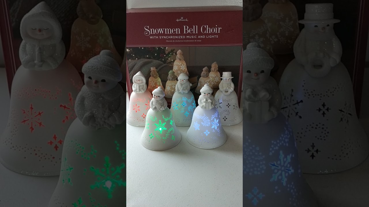 Hallmark Snowman are in Sync to a Holiday Bell Choir