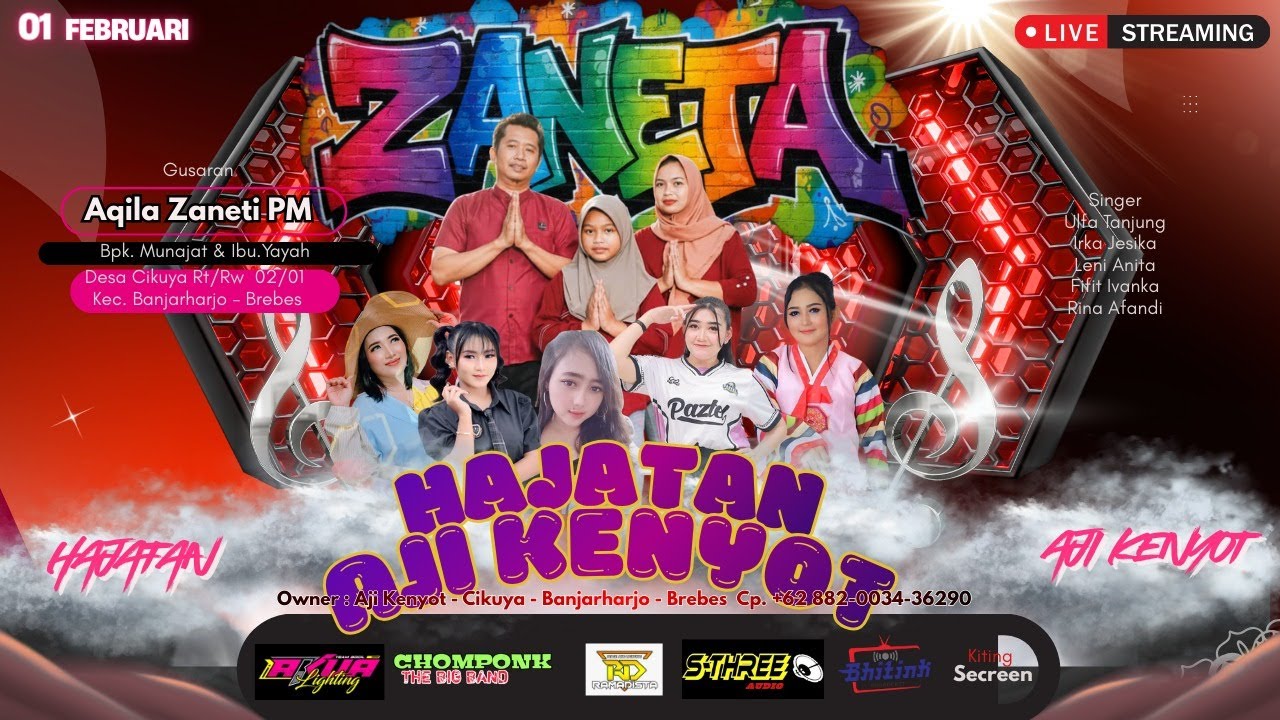 NEW ZANETA  HAJAT AJI KENYOT DS. CIKUYA BAJARHARJO BREBES 1 FEBRUARI 2026 | MALAM