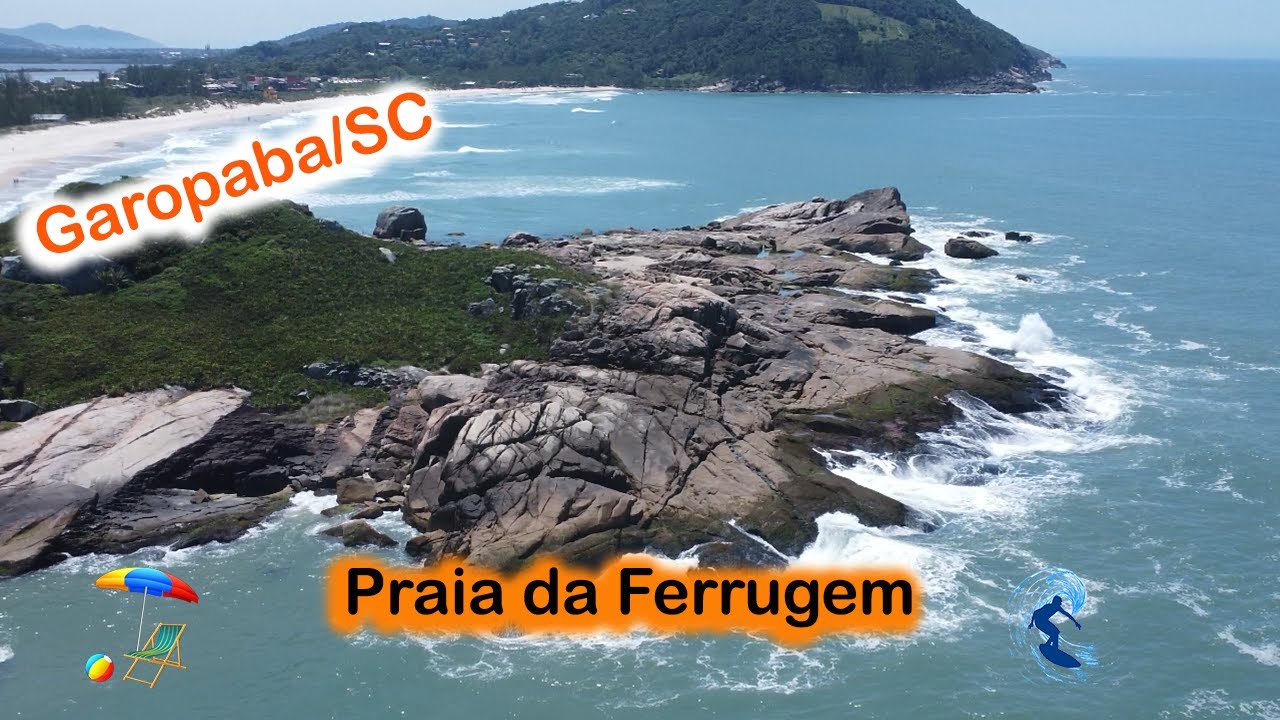 Praia da Ferrugem / Garopaba SC/ Drone na área / Conheça Praia da Ferrugem pelo alto
