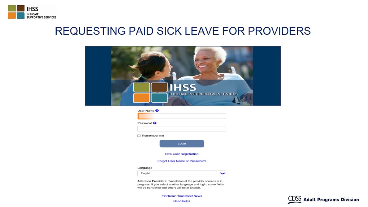 Requesting Paid Sick Leave for Providers