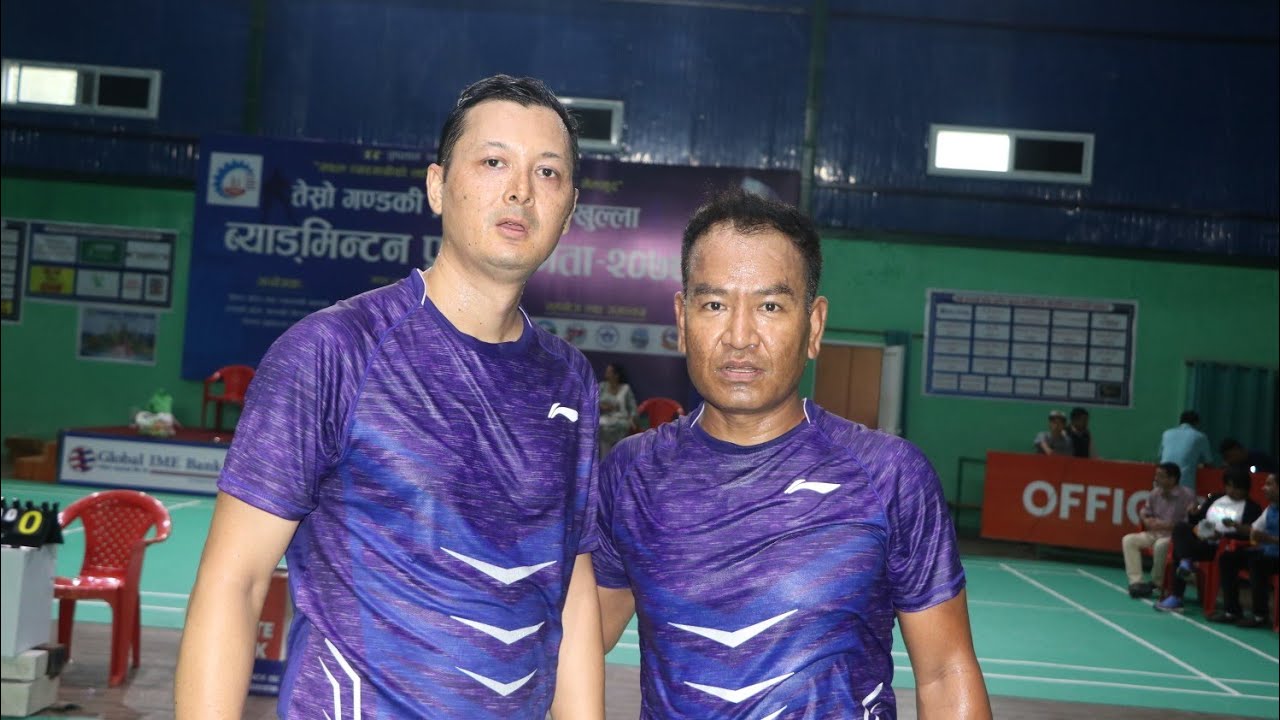 Nandu Vs Shambhu || Men's Double || Pokhara Badminton 2078 ||mk baje ||